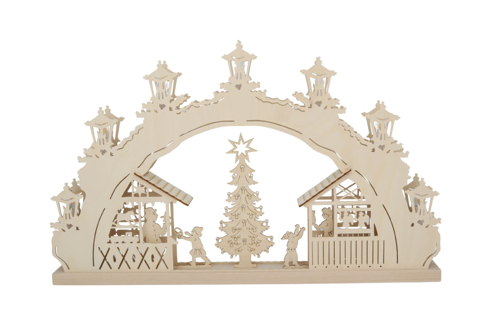 LED Candle Arch Christmas Market, 52 cm by Weigla