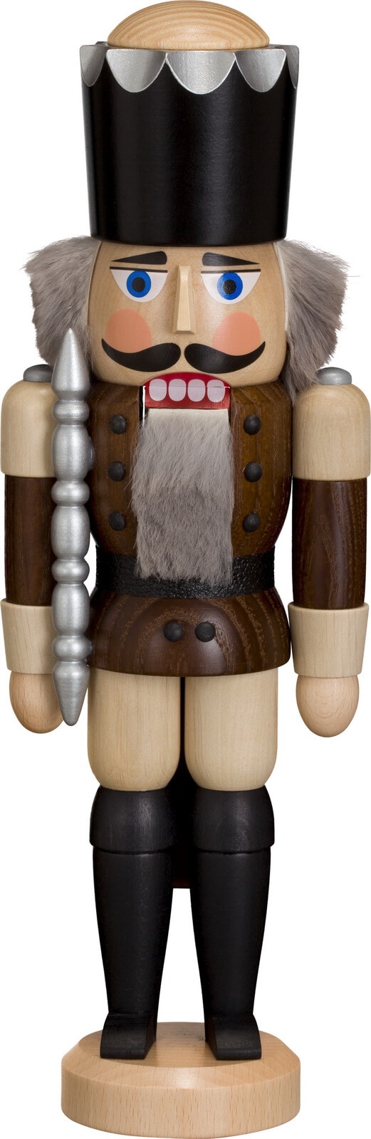 Nutcracker King, brown, 29 cm by Seiffener Volkskunst eG