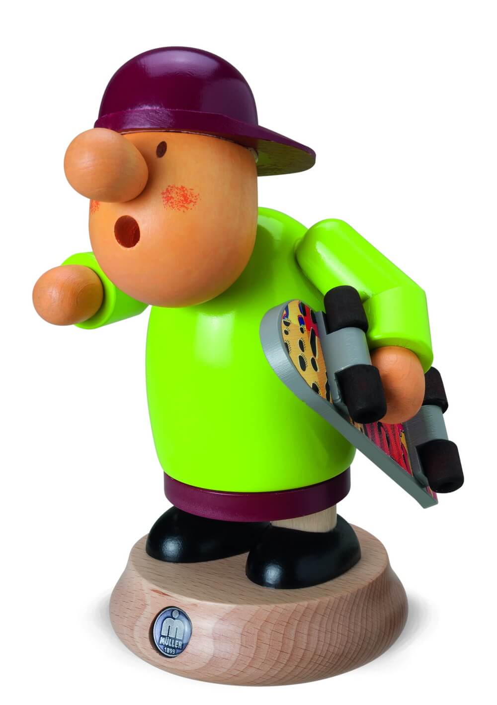 Smoking man Müllerchen, Skateboarder by Müller Kleinkunst