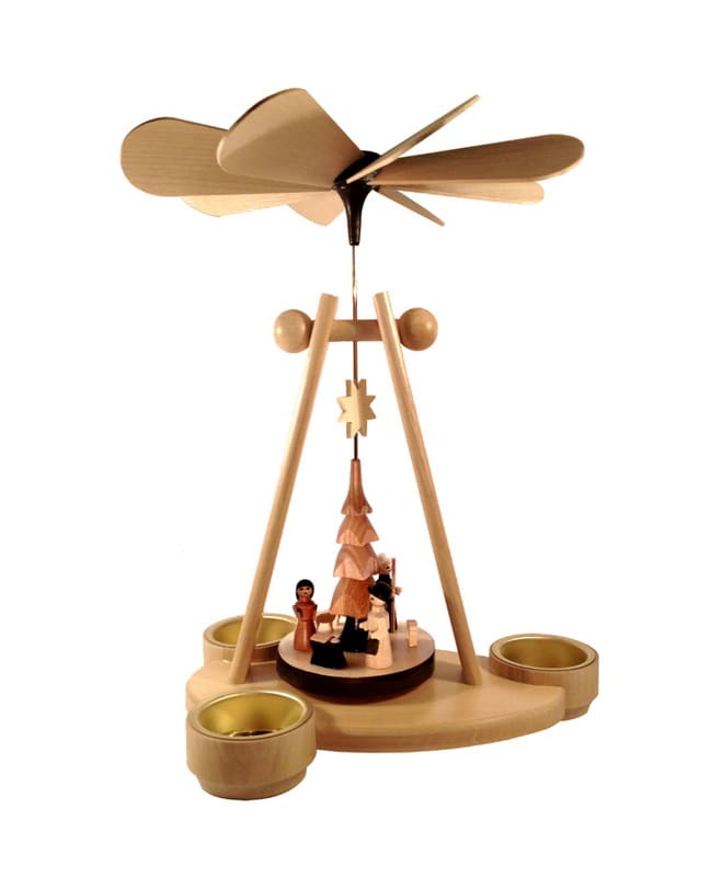 Christmas pyramid - Ball pyramid Nativity, 26 cm, Toymaker Günther