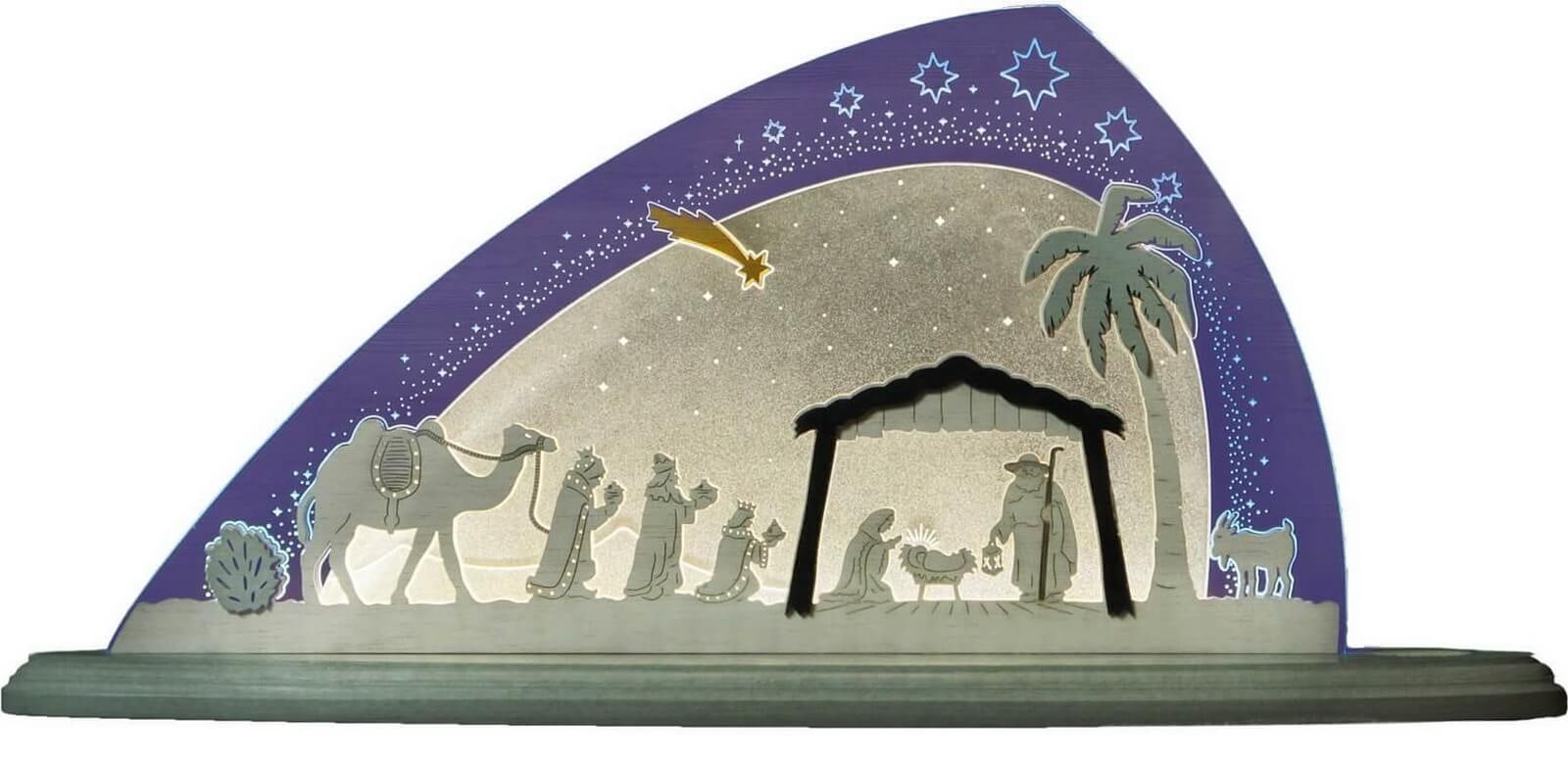 LED motif light Nativity of Christ from Weigla