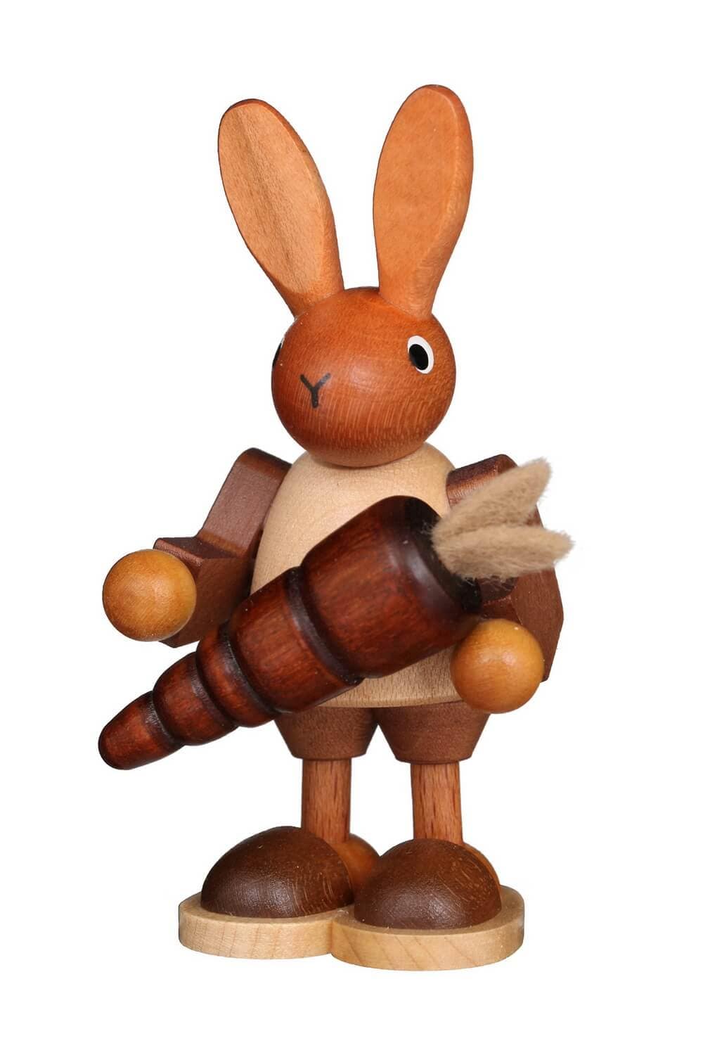 Easter bunny with carrot, 9 cm by Christian Ulbricht