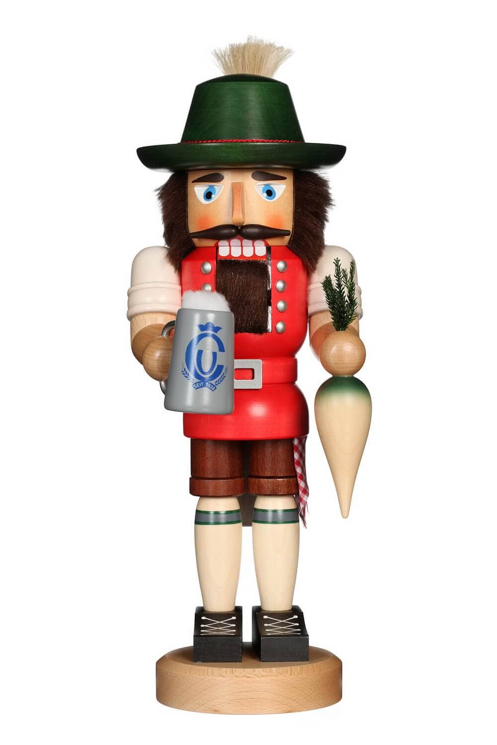 Nutcracker Bavarian, colored, 37 cm by Christian Ulbricht