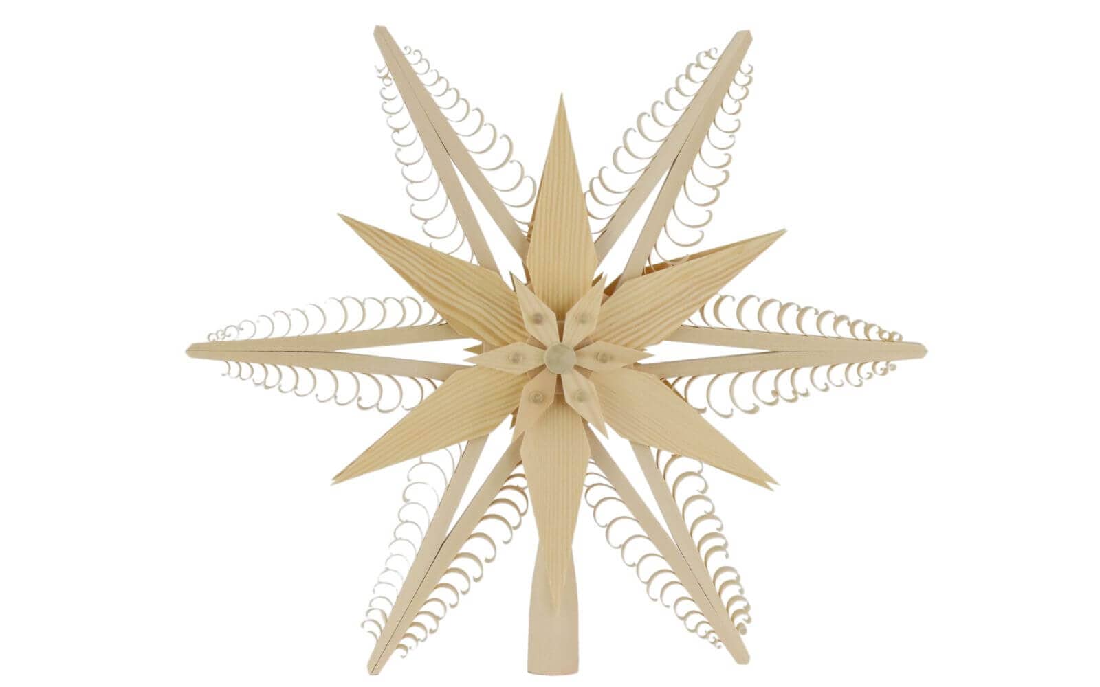 Christmas tree topper wooden star, diameter 32 cm by Martina Rudolph