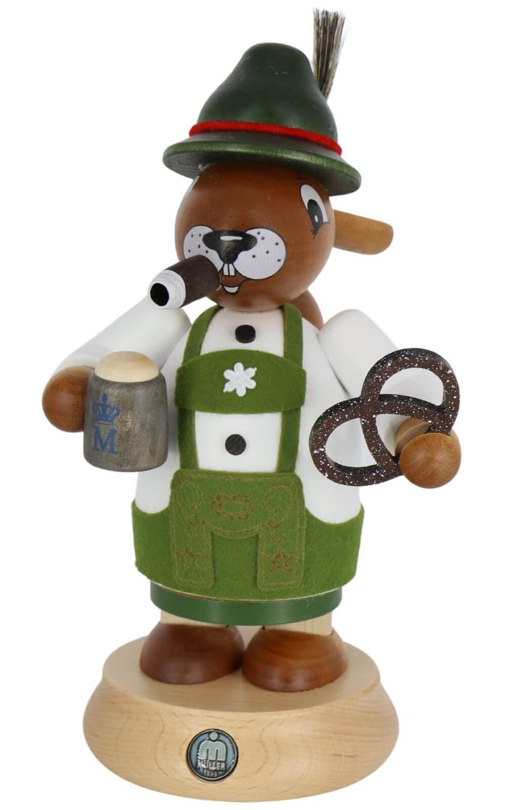 Smoking man Easter bunny Bavarian by Müller Kleinkunst_1