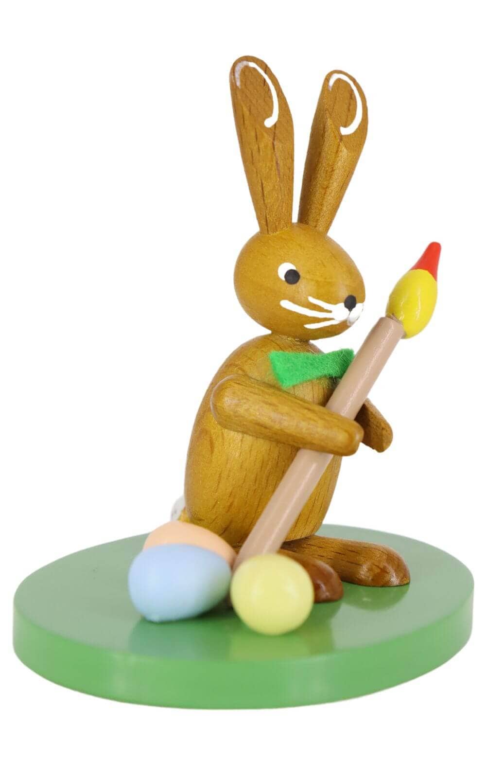 Easter bunny with brush, colored, 7 cm by Ralf Zenker_2