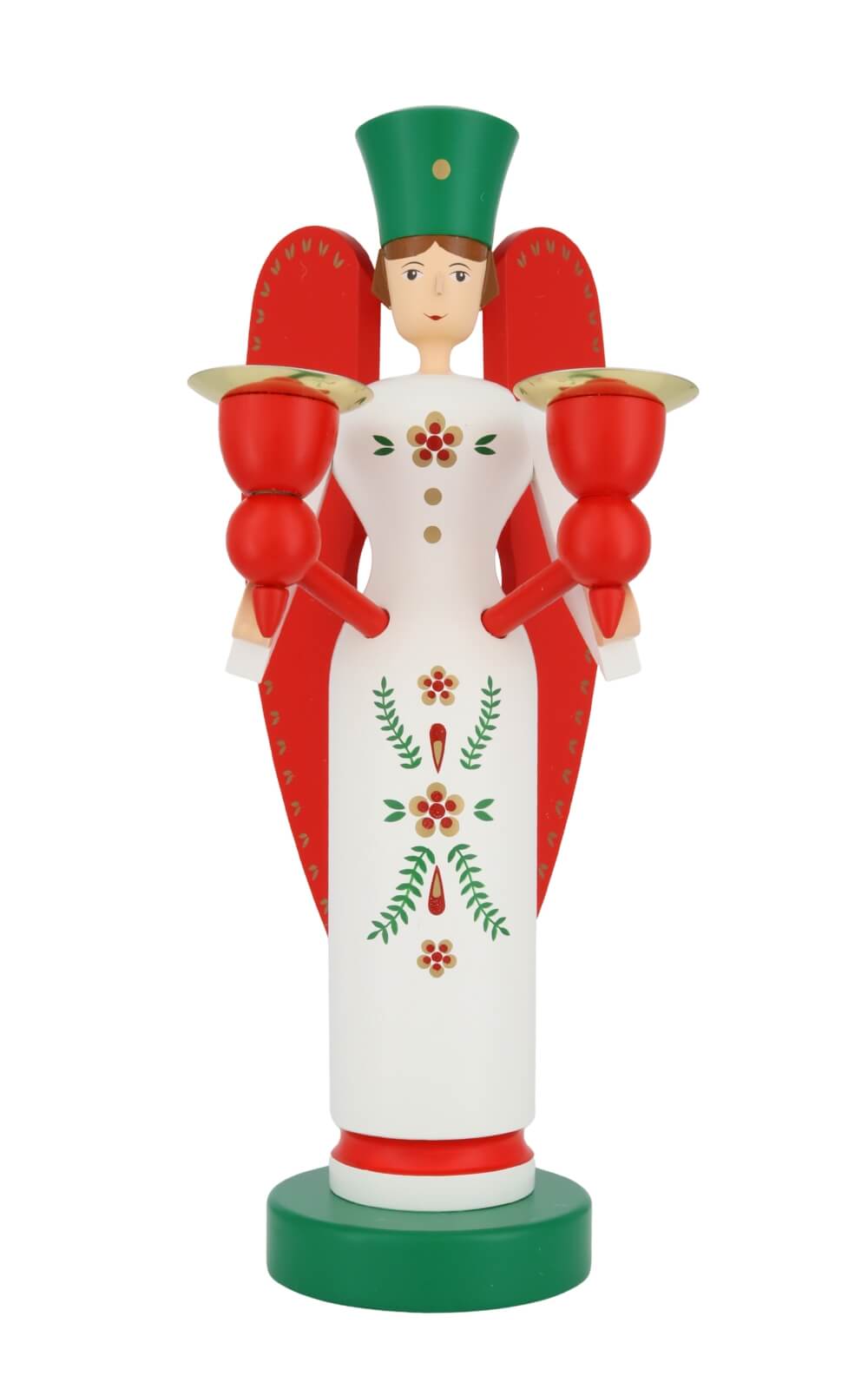Angel and miner for wax candles, 26 cm, colored by Richard Glässer_7
