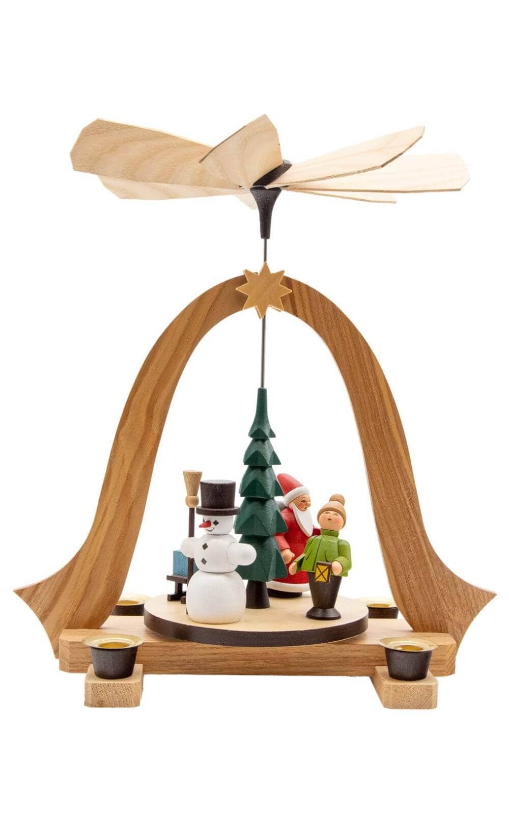 Christmas pyramid Christmas time, 23 cm by Spielwarenmacher Günther