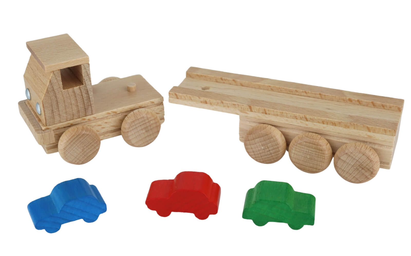 Wooden toy car transporter, colored, 15 cm by Ebert GmbH _3
