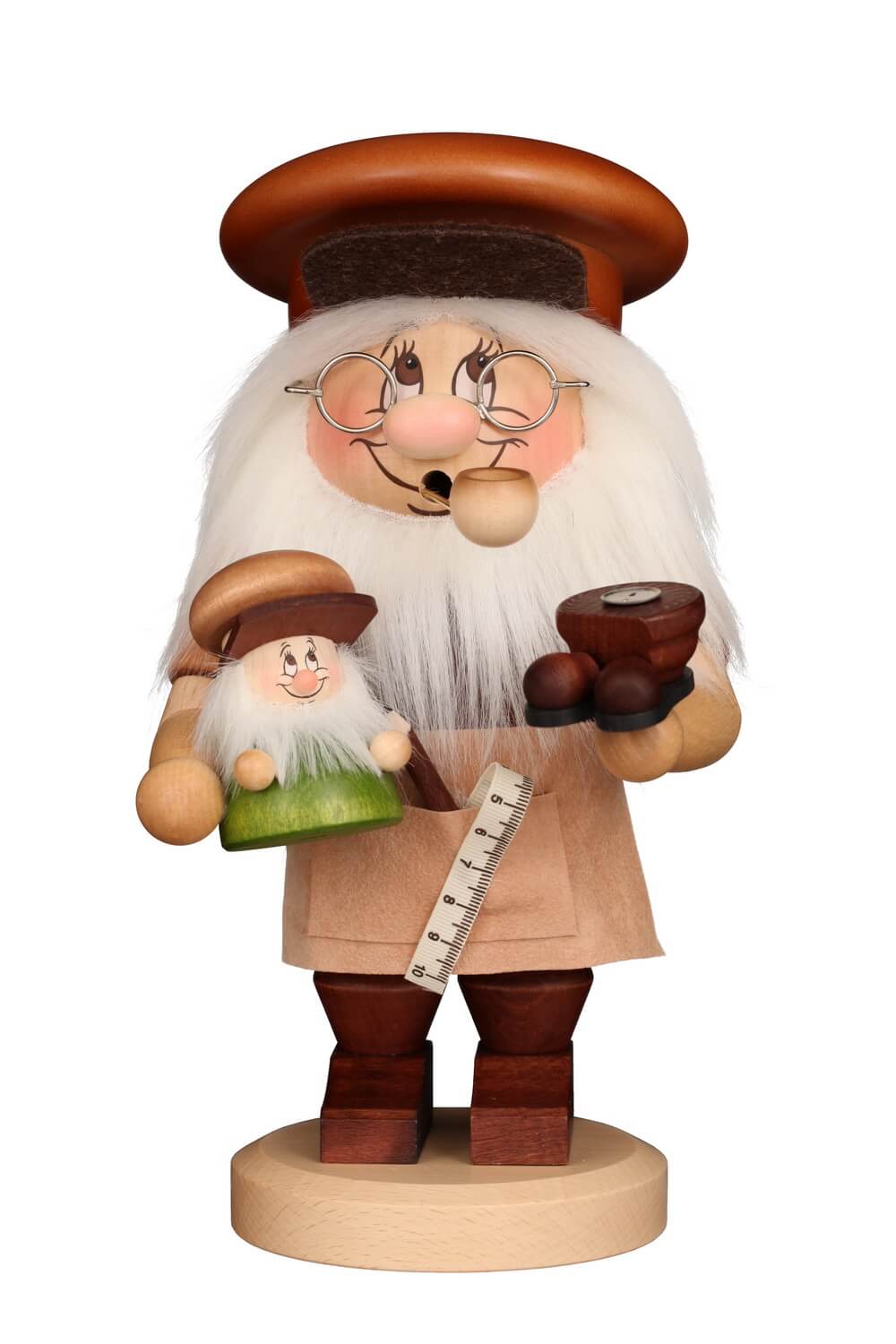 Smoking gnome gnome maker, 28 cm by Christian Ulbricht
