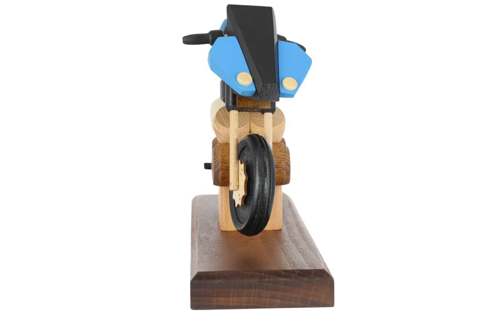 Smoking man - Smoking motorcycle sport, blue by Gerd Hofmann_3