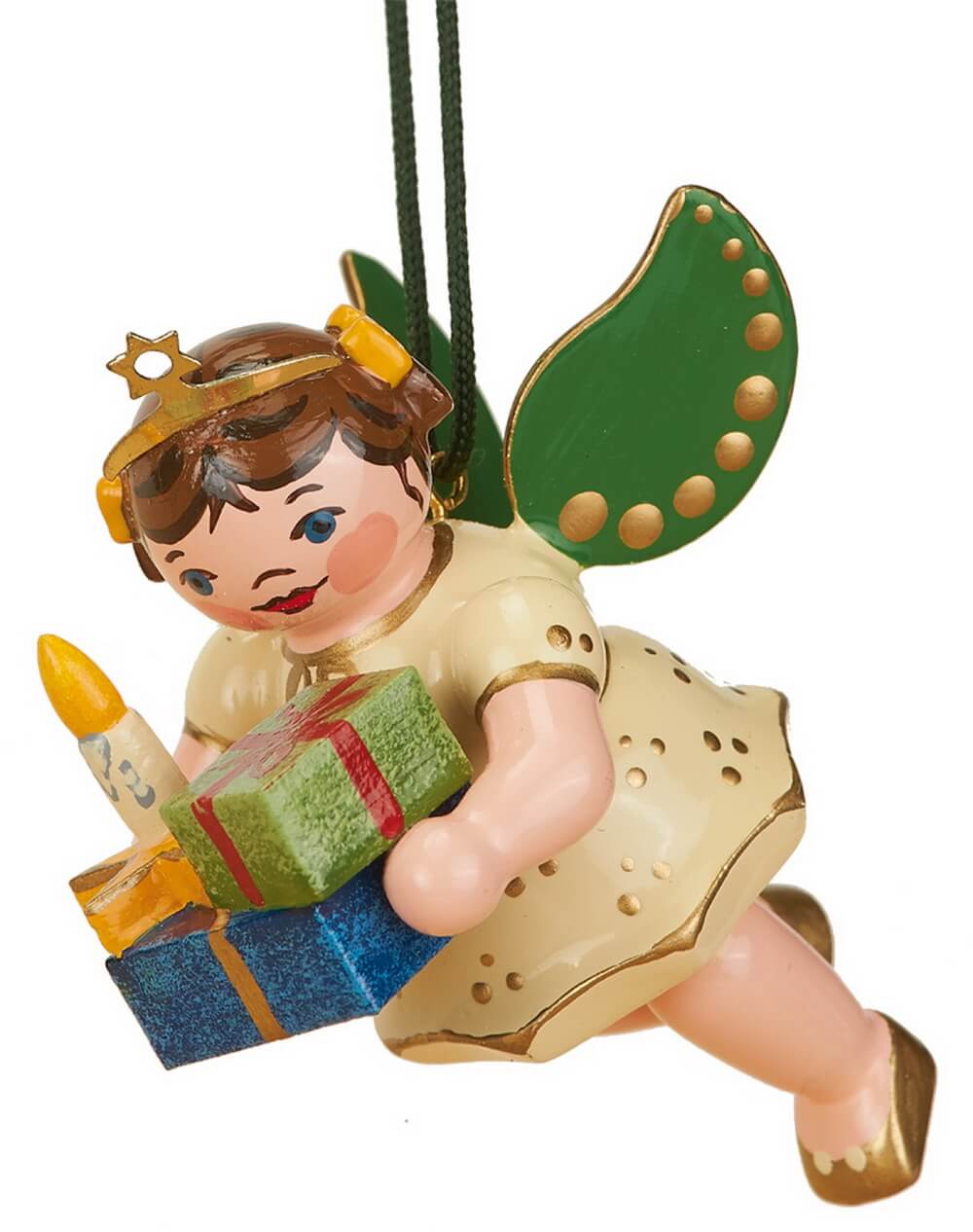 Christmas tree decorations Christmas angel with gifts by Hubrig Volkskunst