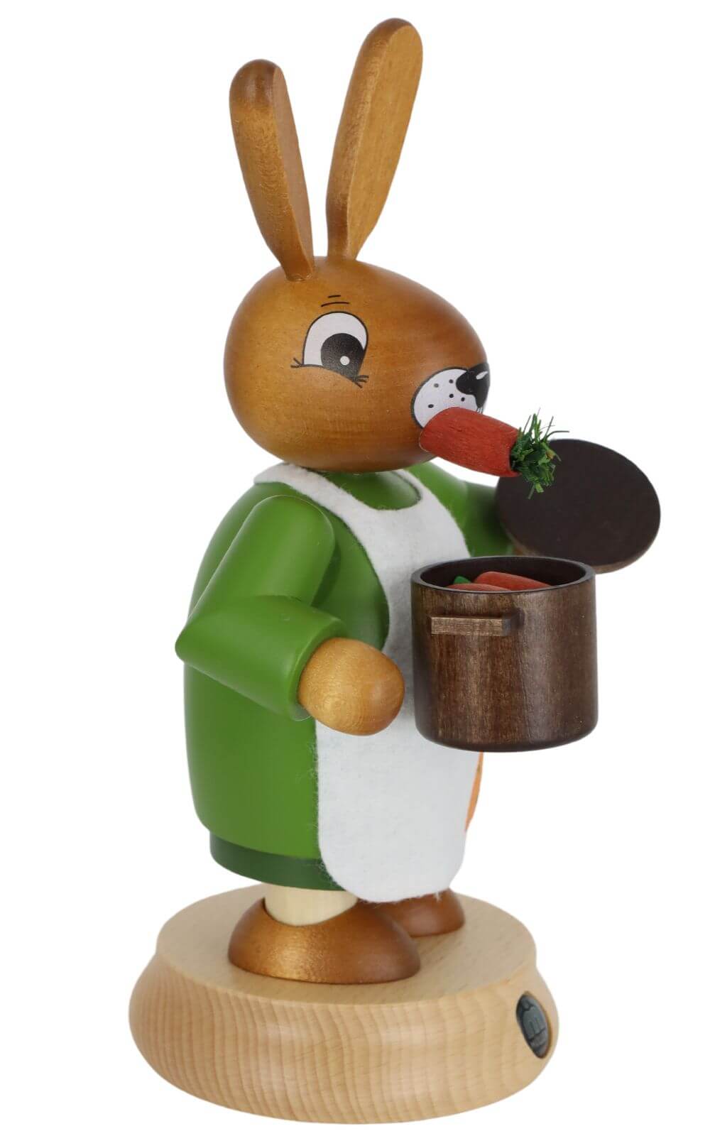 Smoking man Easter bunny bunny woman, colored, 19 cm by Müller Kleinkunst_2