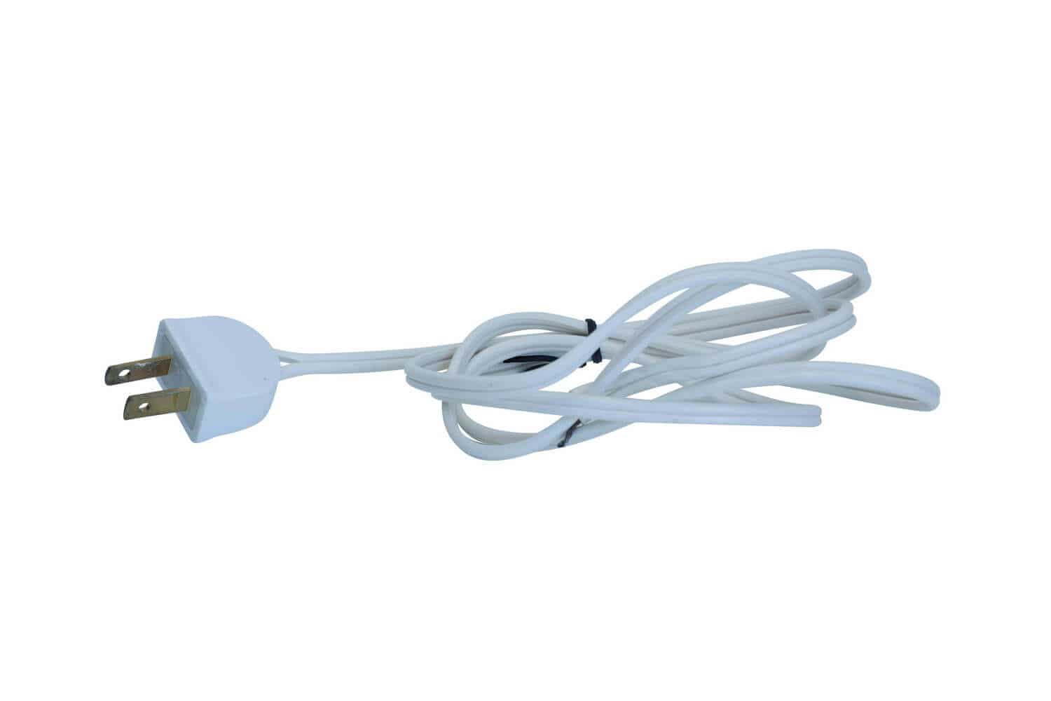Switch cable, white, 1.5 m with US plug