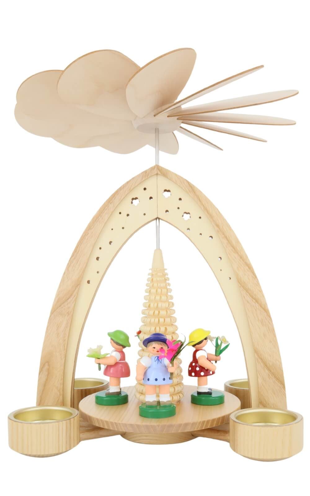Spring pyramid with 4 flower children by Figurenland Uhlig GmbH_1