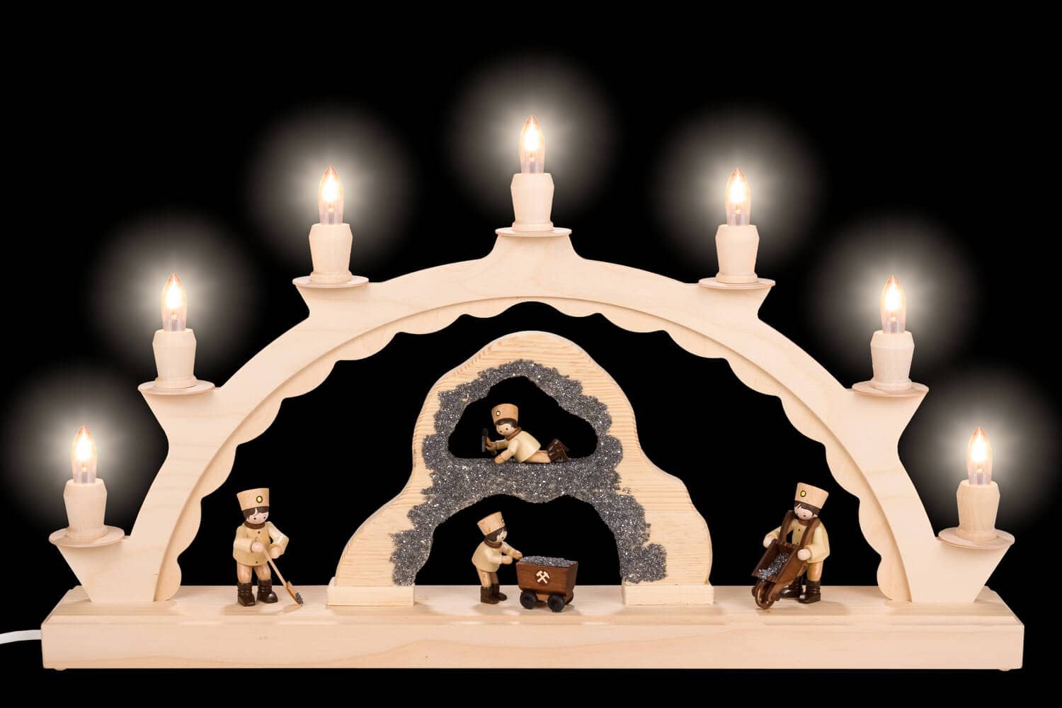 Candle arch mine, 50 cm, electrically illuminated by SEIFFEN.COM_2