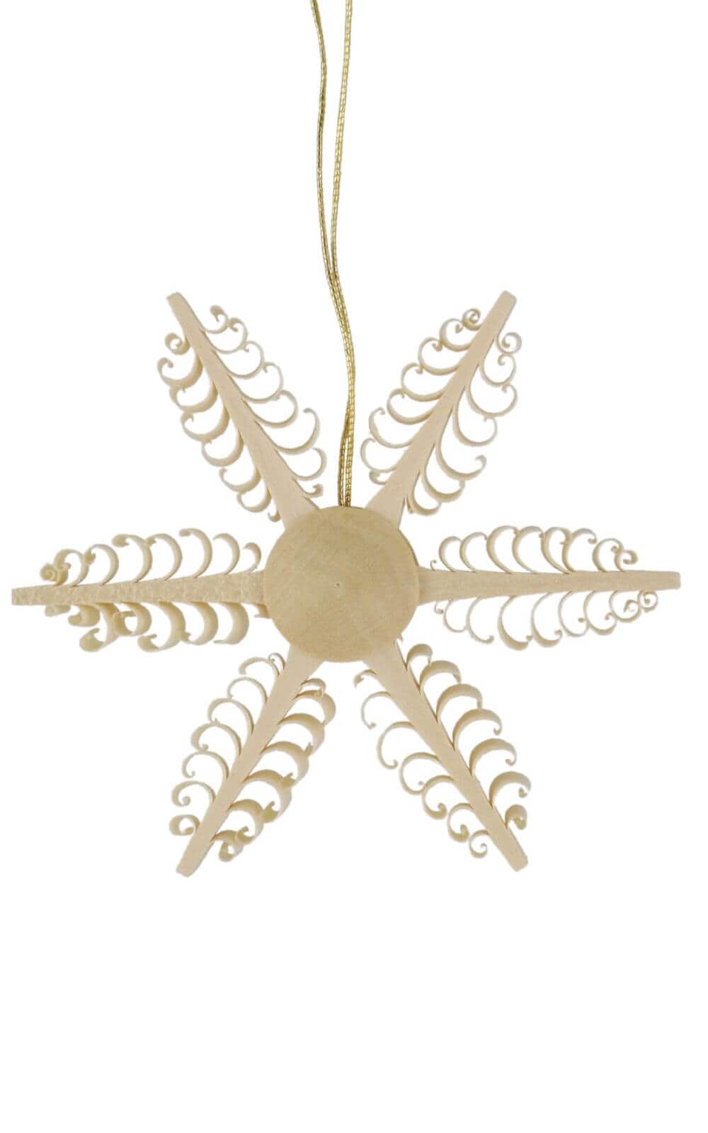 Christmas tree decoration wooden star, diameter 7 cm by Martina Rudolph