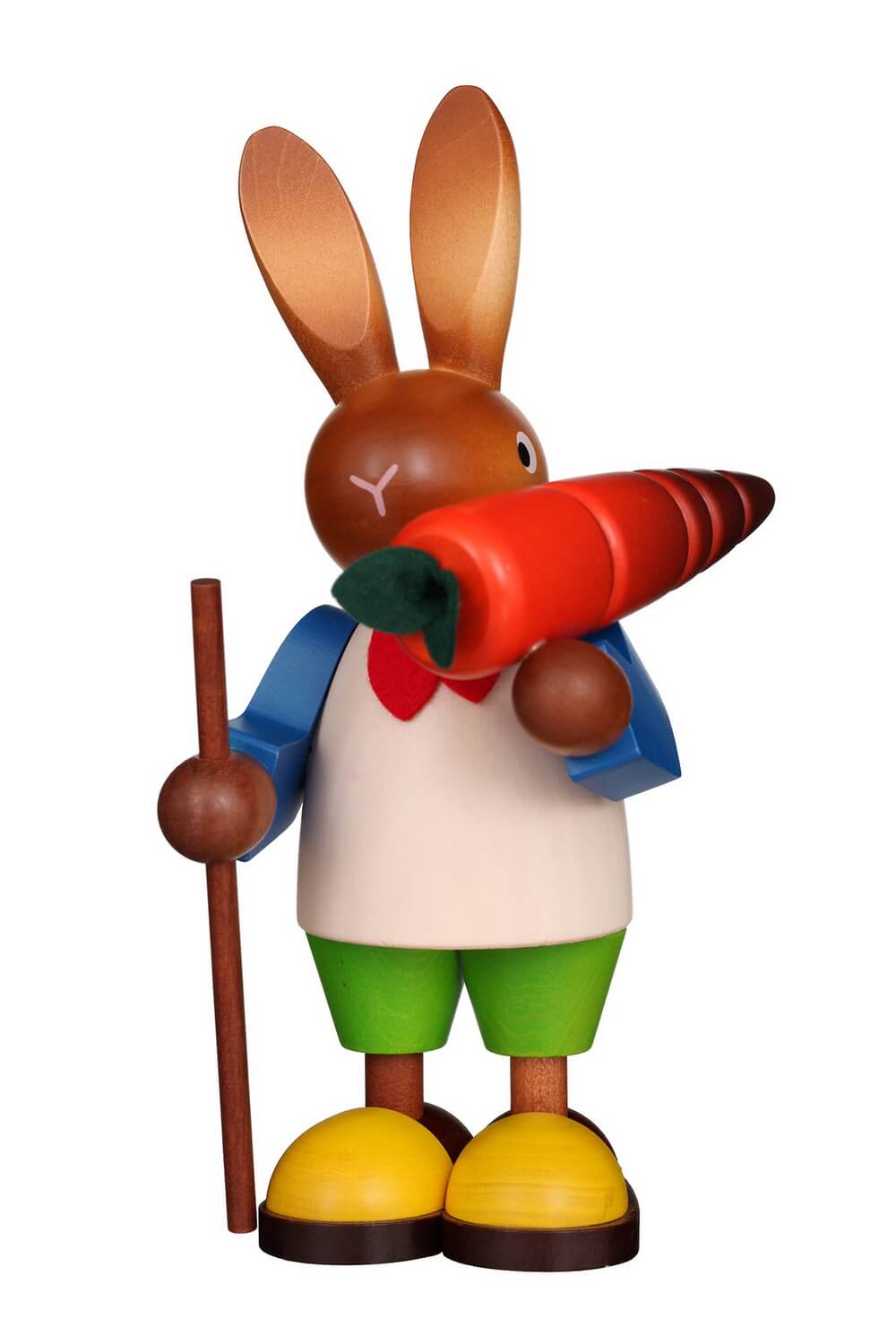 Easter bunny - Bunny man with carrot, 23 cm by Christian Ulbricht