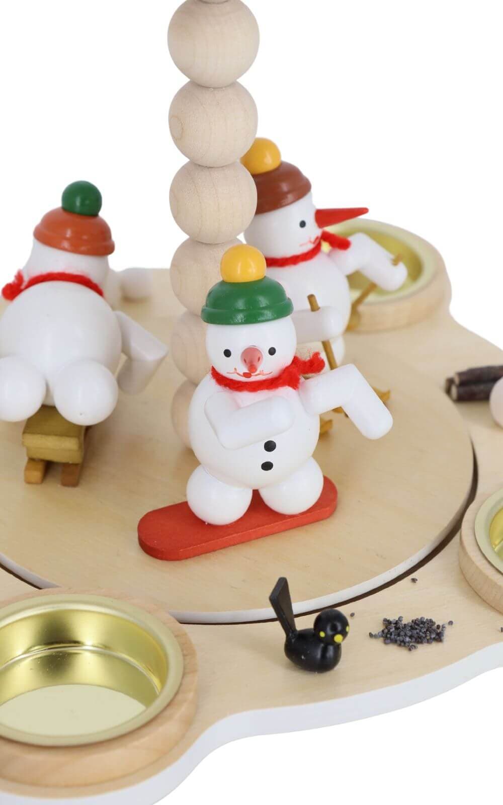 Christmas pyramid with snowmen - Winter sports by Ralf Zenker_3