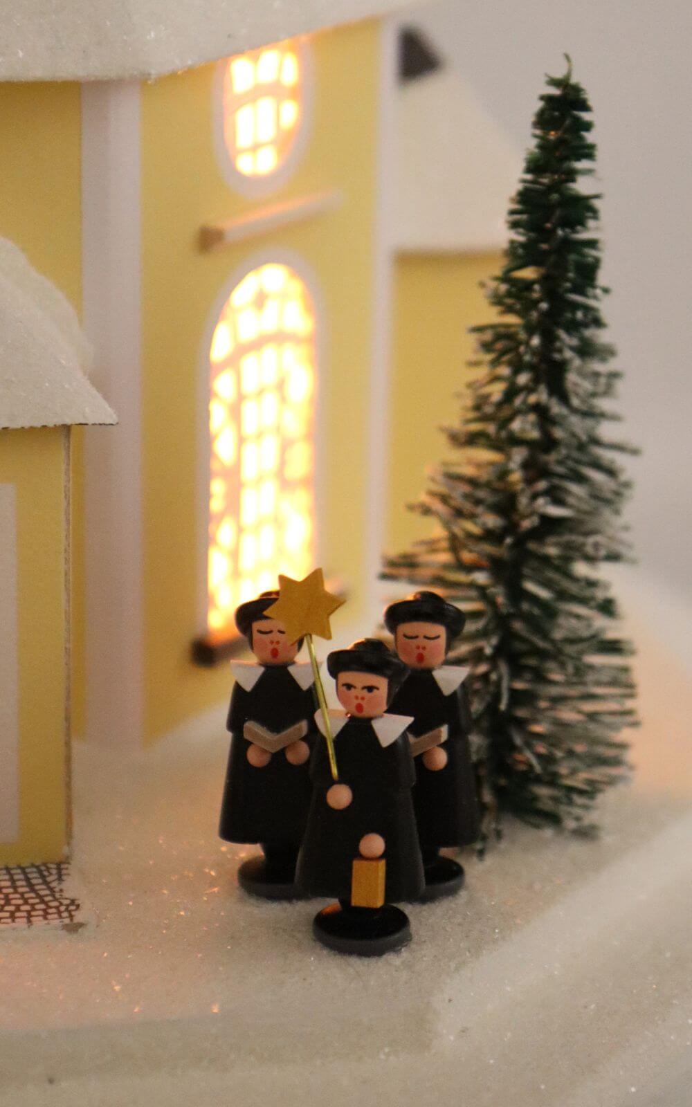 House of lights Seiffen church, 43 cm by Birgit Uhlig_3