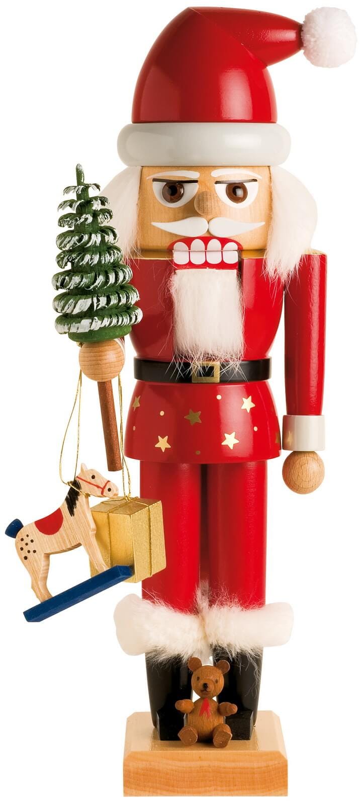 Nutcracker Santa Claus, 29 cm, colored by KWO
