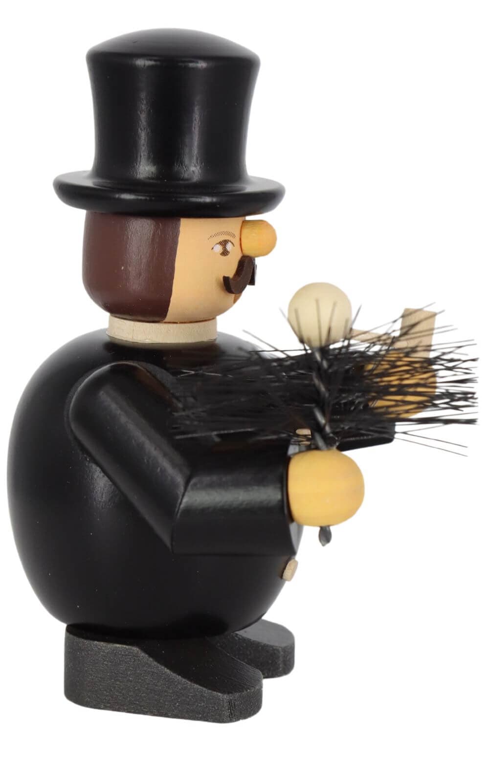 Smoking man chimney sweep, 11 cm, colored by Müller Kleinkunst_2