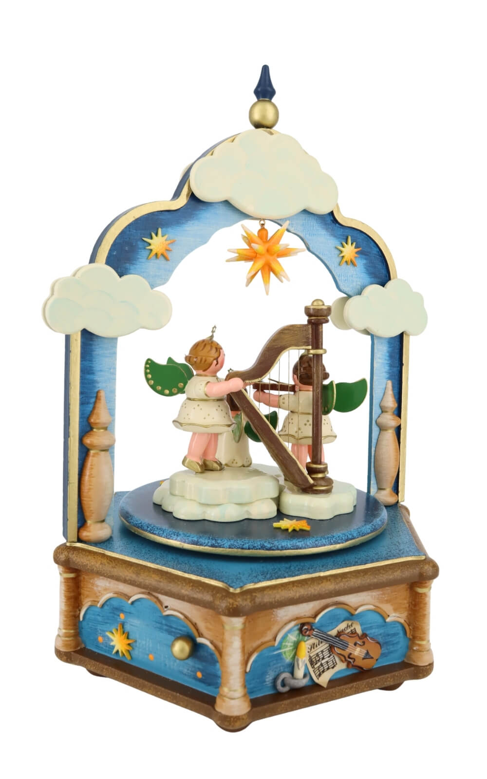 Music Box Silent Night, 26 cm (10.2 inch), Melody Silent Night by Hubrig Volkskunst_3