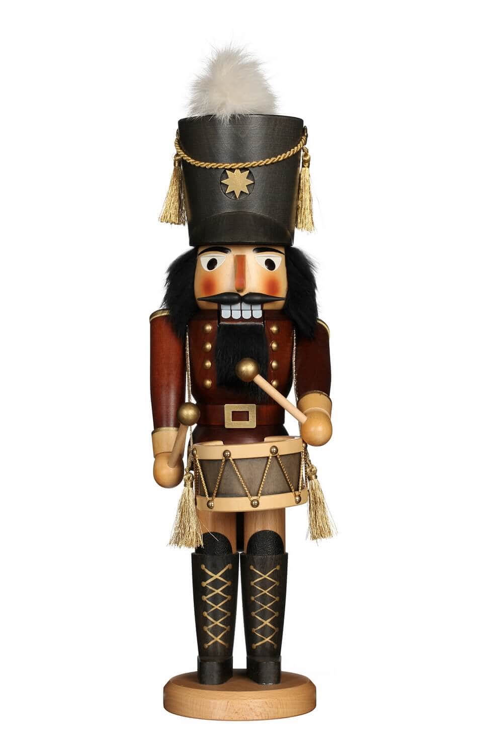 Nutcracker drummer, natural, 43 cm by Christian Ulbricht