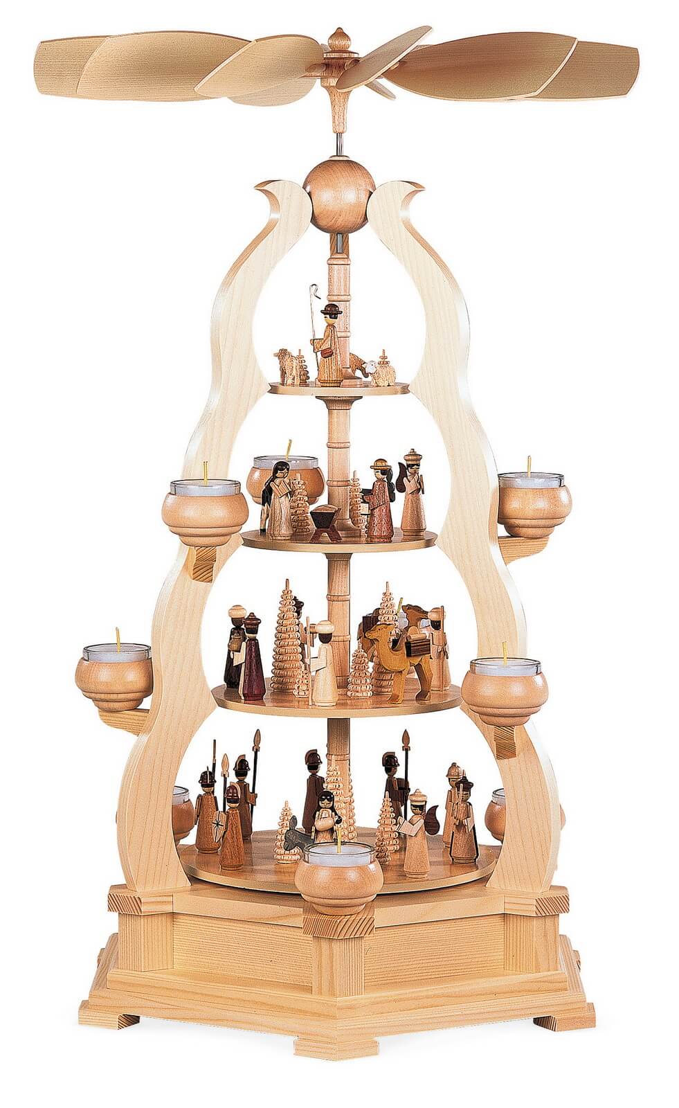 Christmas Pyramid Arch Pyramid Holy Story 64 cm by Müller Kleinkunst