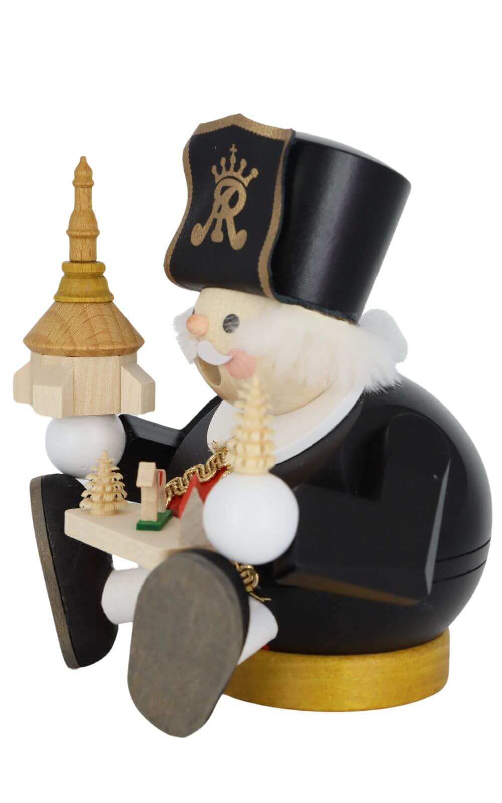 Smoking man - ball smoking man miner with Seiffen church by Richard Glässer_3