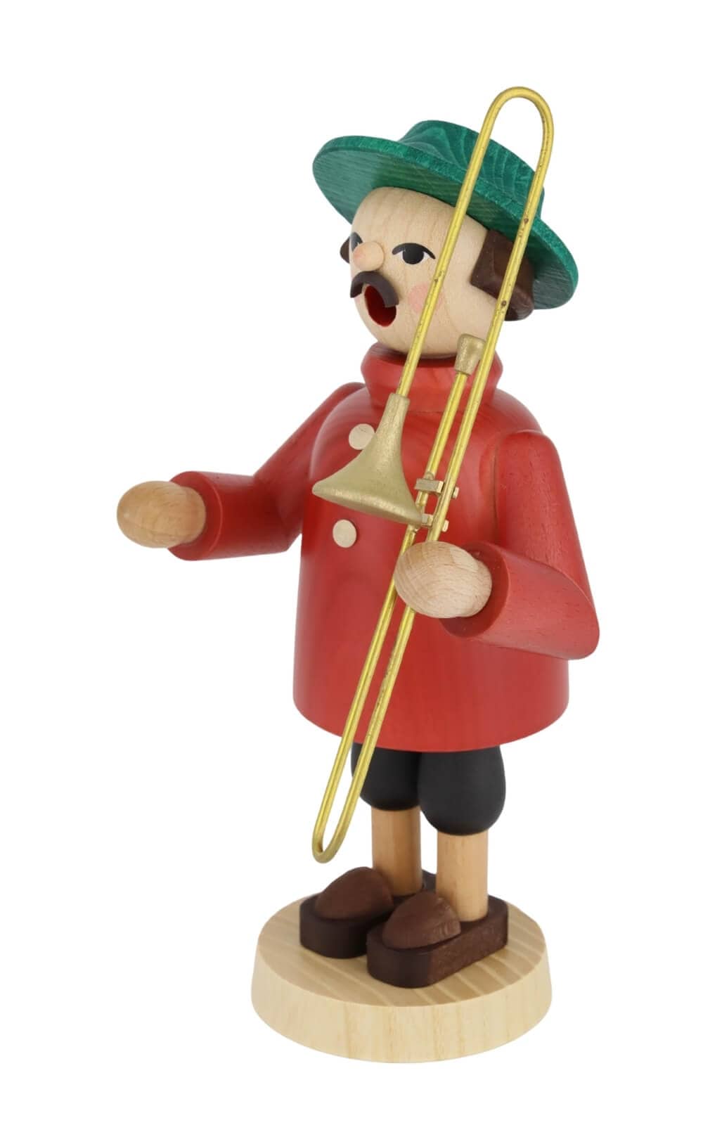Smoking Man Musician with Trombone, 18 cm / 7 inch by Richard Glässer_3