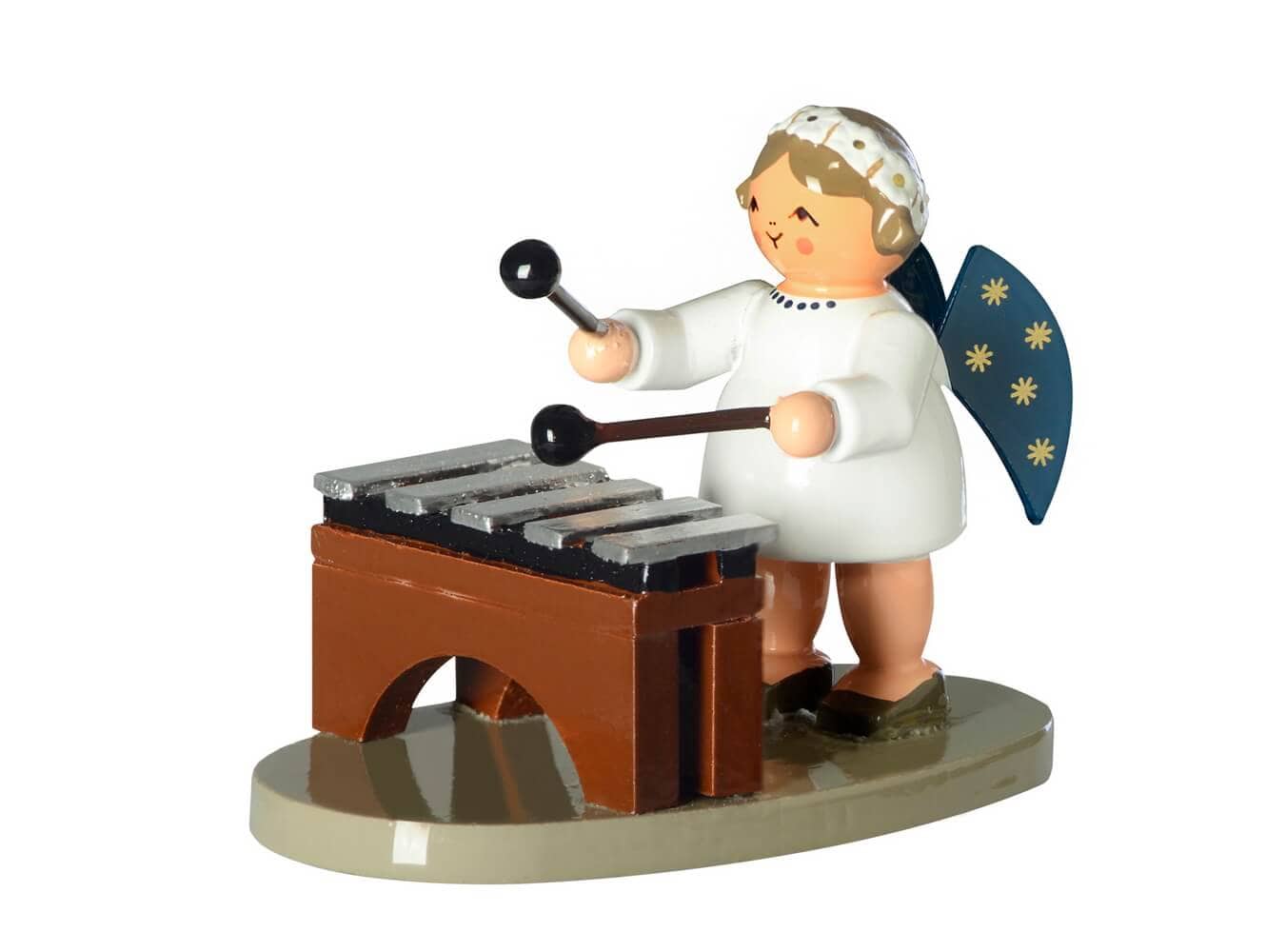 Miniature Christmas angel with xylophone, 5 cm by KWO