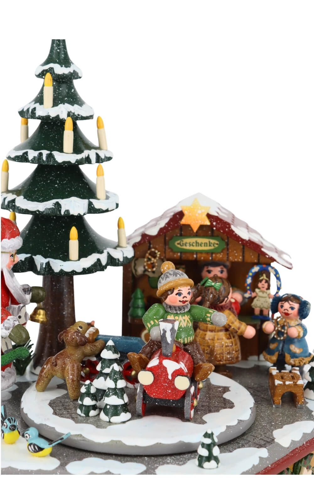 Music box Christmas time with the melody Softly falls the snow by Hubrig Volkskunst_4