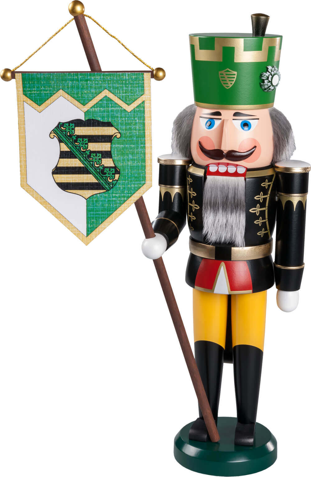 Nutcracker Saxon miner, 38 cm by Seiffener Volkskunst eG