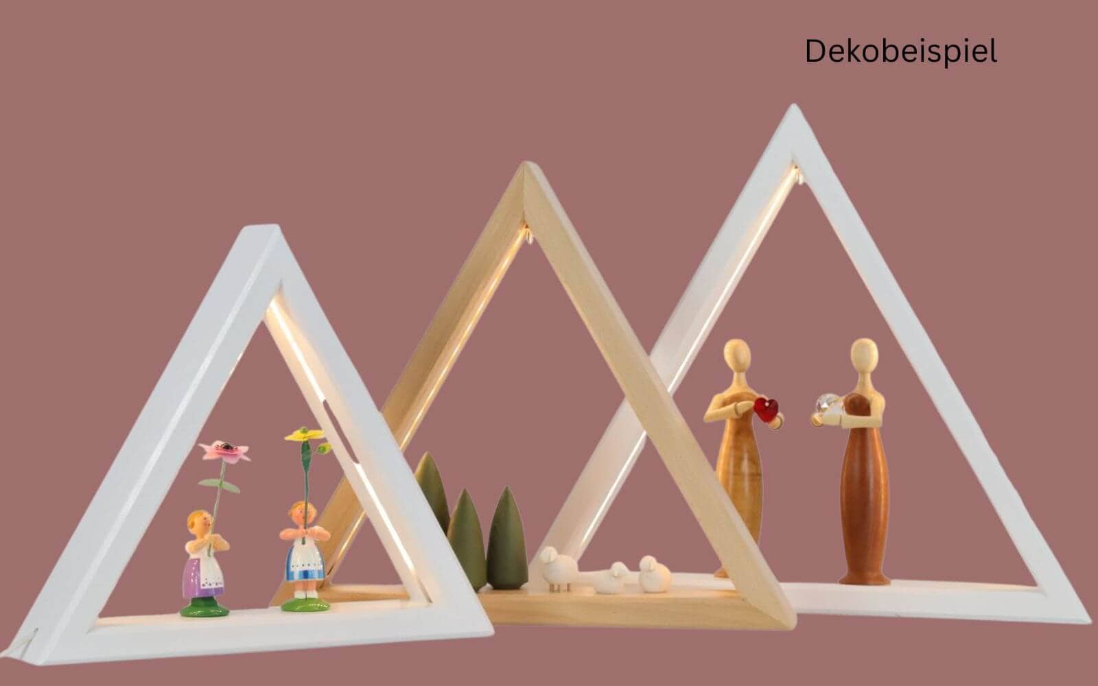 LED lighted triangle, unequipped, white, 36 cm by CHG Leuchten_2