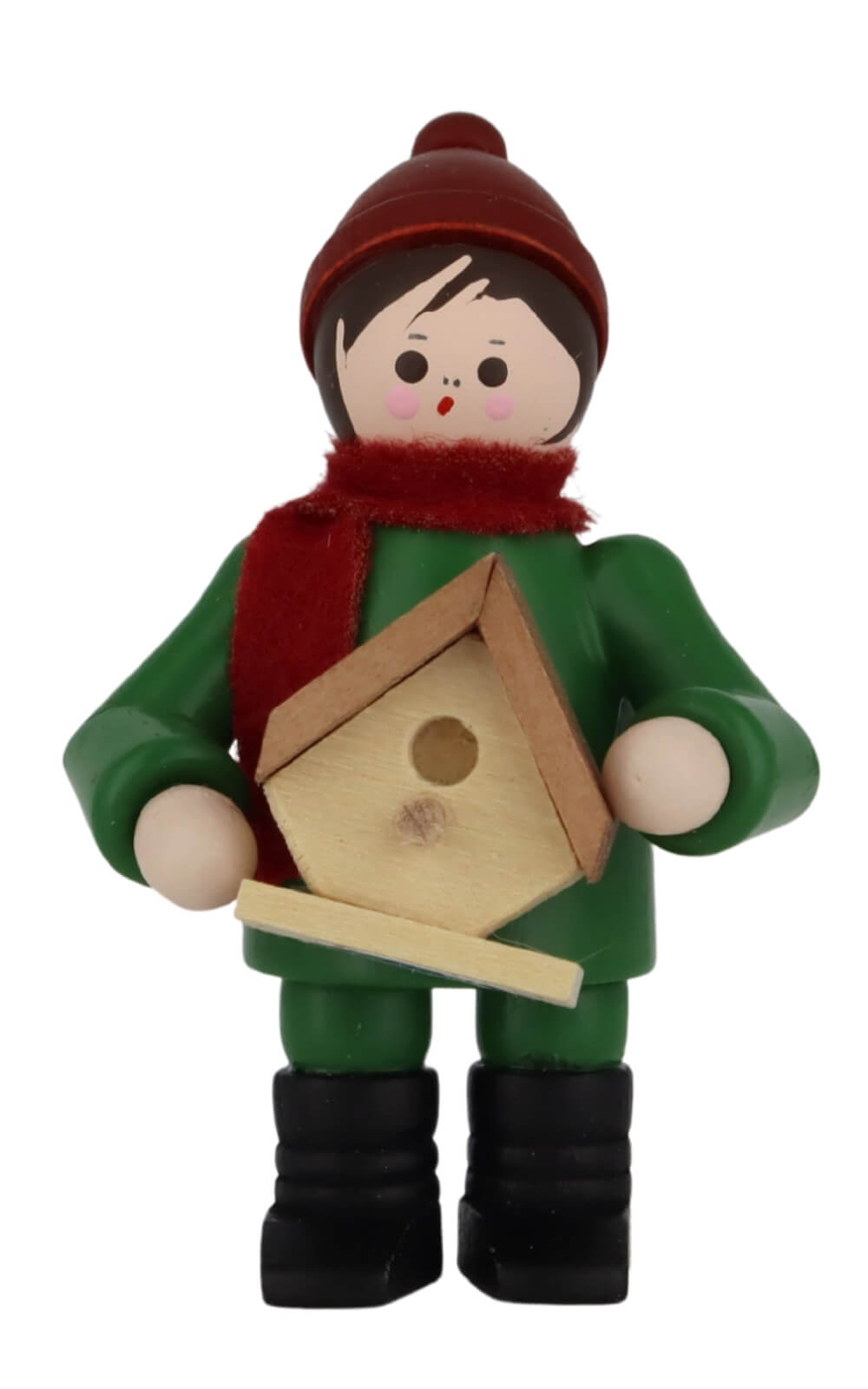 Miniature boy with nesting box, colored, 6 cm/2.36 in by Romy Thiel_1