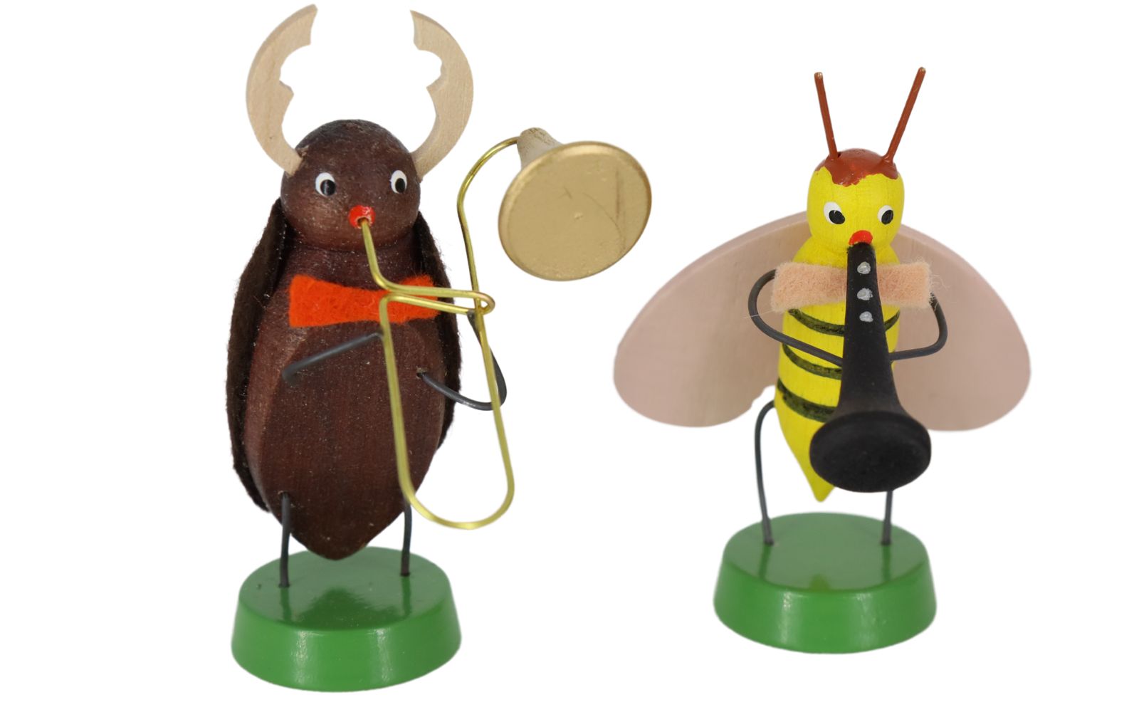 Miniature spring band with 4 beetle musicians, 7 cm by Ralf Zenker_3