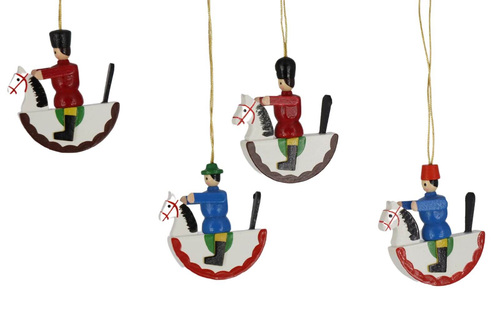 Christmas tree ornaments, 4 pieces by Knuth Neuber