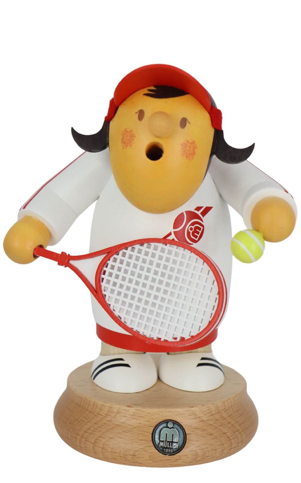 Smoking man Müllerchen® tennis player, 16 cm by Müller Kleinkunst_1