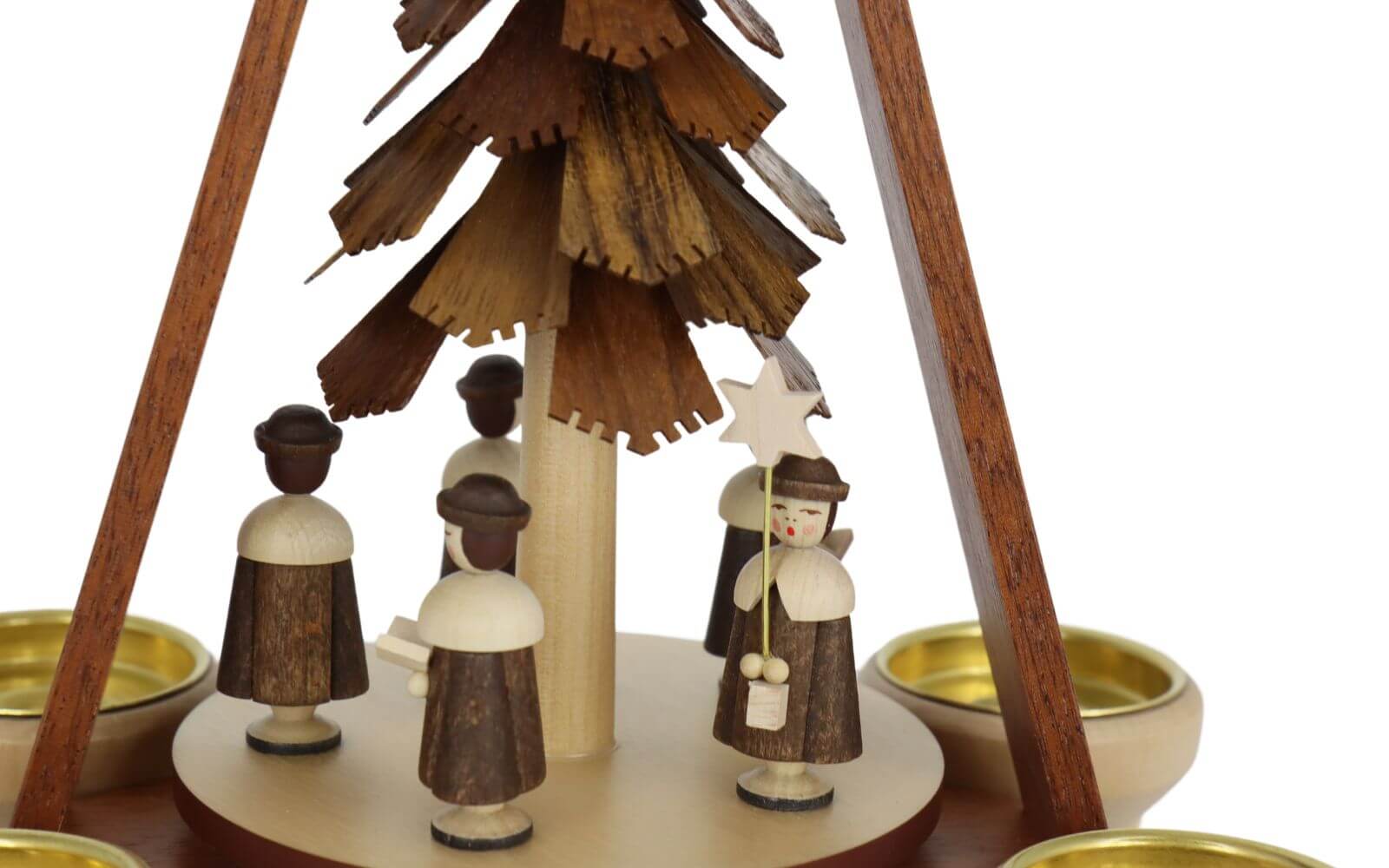 Christmas pyramid with currende, 29 cm, natural by Müller Kleinkunst_2