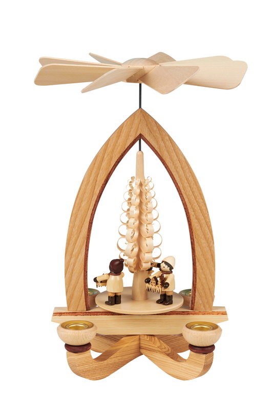 Christmas pyramid Striezelkinder, 28 cm by Heinz Lorenz