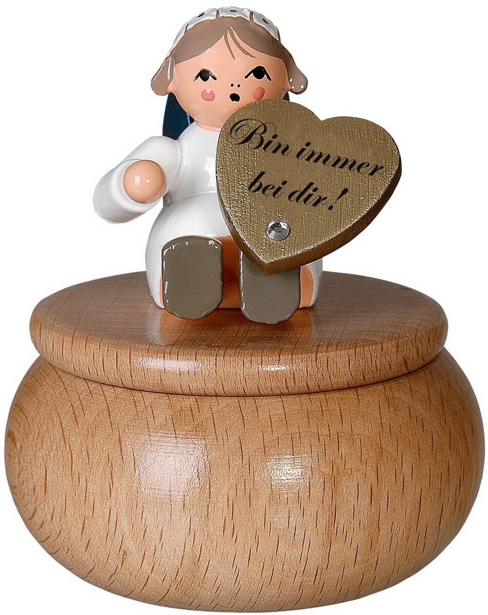 Christmas angel - Guardian angel with box - Bin immer bei Dir, 6 cm by KWO