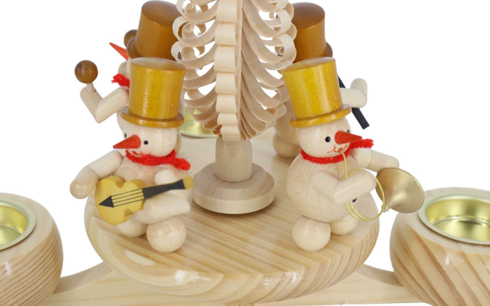Advent candlestick with snowmen, for natural tealights, 23 cm by Ralf Zenker_2