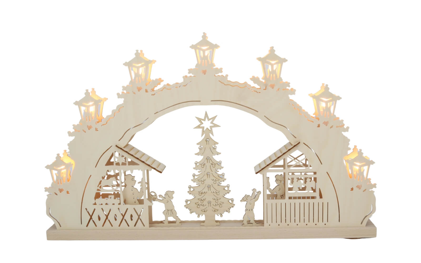 LED Candle Arch Christmas Market, 52 cm by Weigla