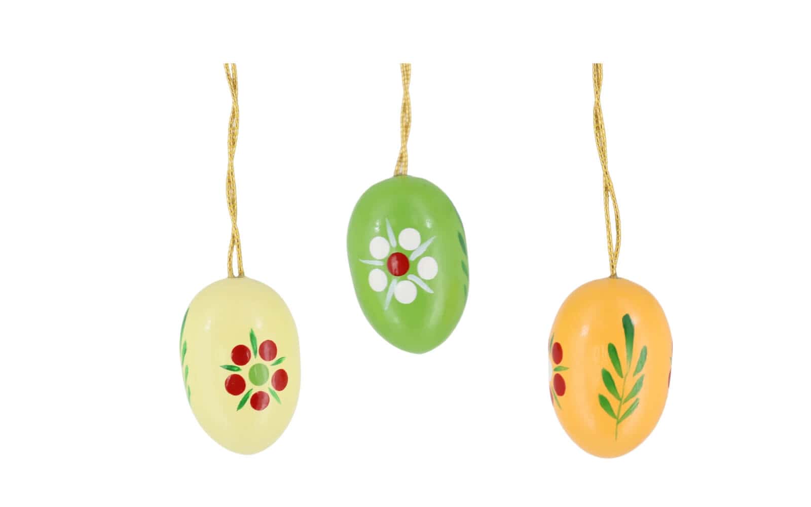 Easter eggs with flowers, 6 pieces, 2 cm by Figurenland Uhlig GmbH_1