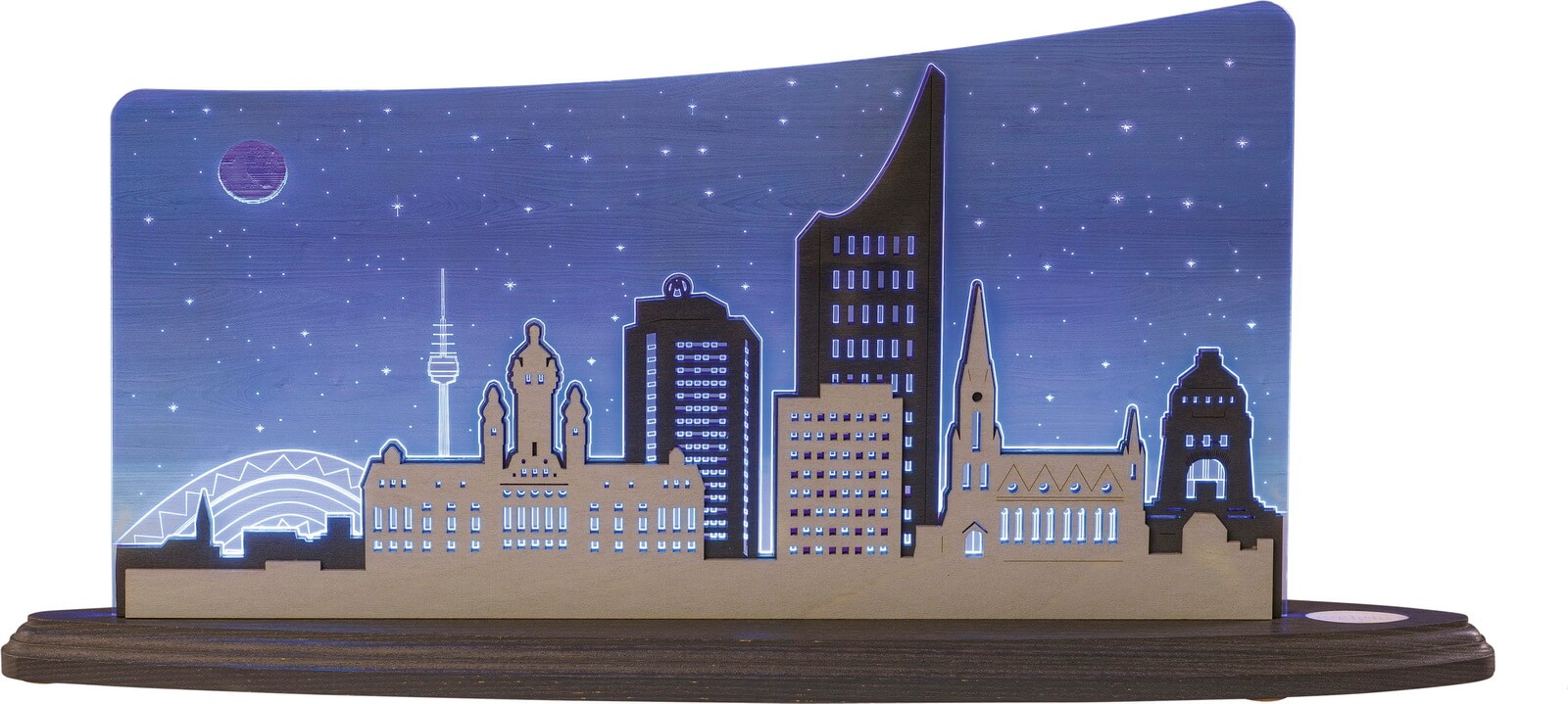 LED motif light Leipzig Panorama by Weigla