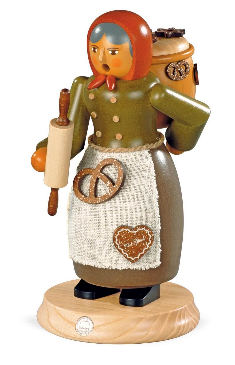 Smoking man gingerbread seller from Müller Kleinkunst