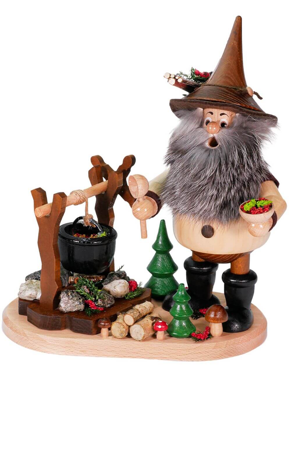 Smoking gnome at the goulash stove, natural by DWU