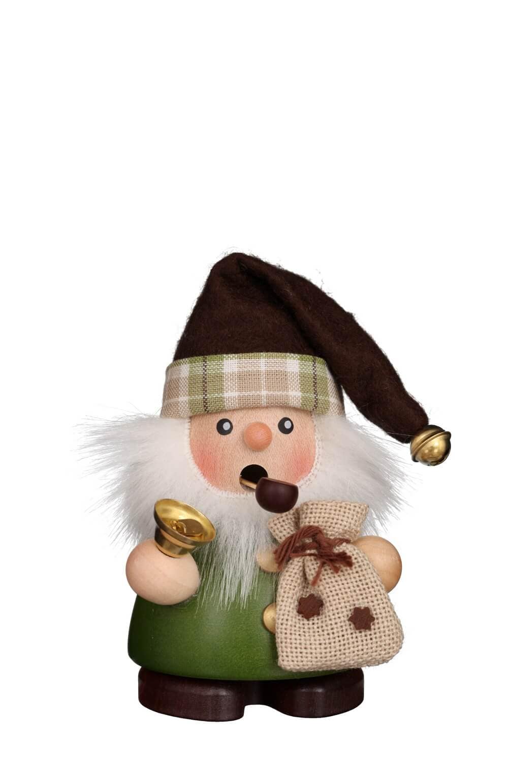 Smoking man Santa Claus, 11 cm by Christian Ulbricht