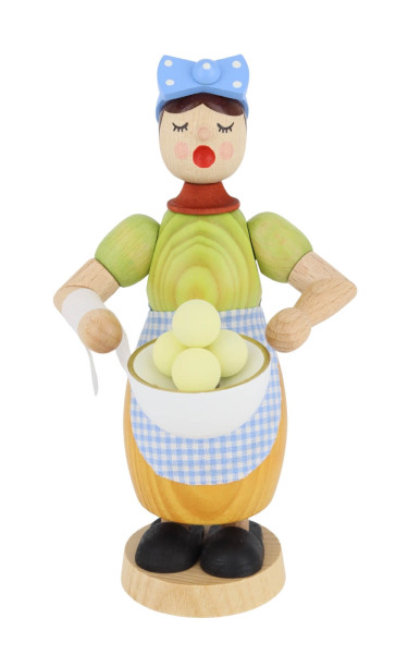 Smoking Man Dumpling Woman, 17 cm / 7 inch by Richard Glässer_1